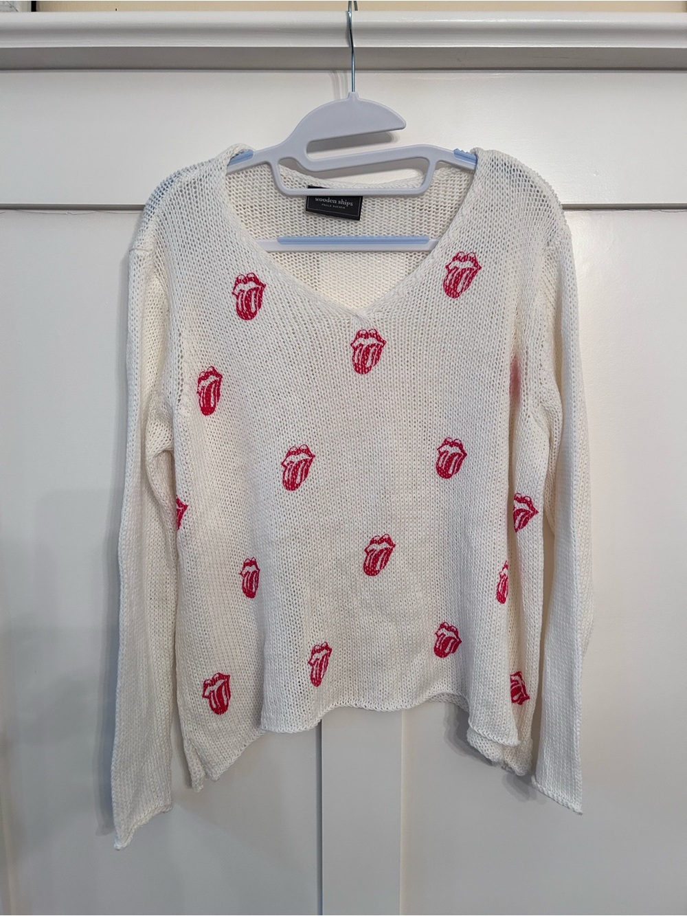 Wooden Ships V neck sweater Rolling Stones s/m